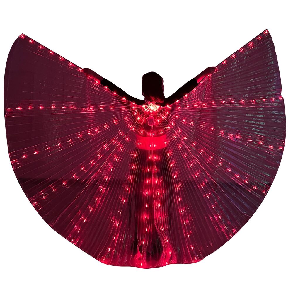 7384 Led Isis Wings Light Up Belly Dance Wings Adult Glow